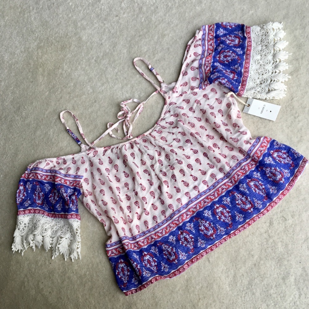 Off the Shoulder Boho Top